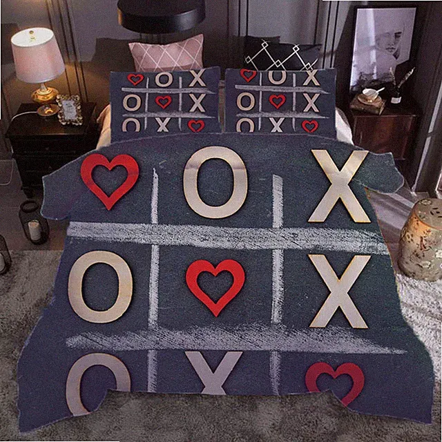 Clay sculpture letter 3D Print Duvet Quilt Doona Covers Pillow Case Bedding Sets