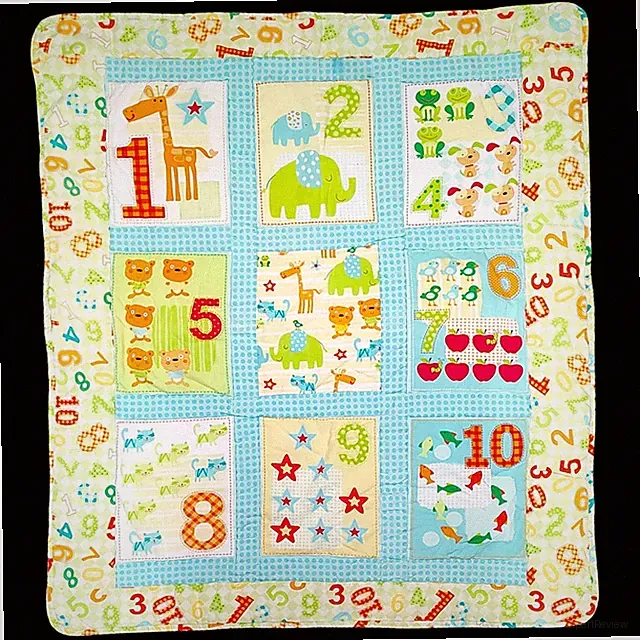 Newcastle Fabrics Best Friends Pattern Animal Number Blanket 40" x 45"
