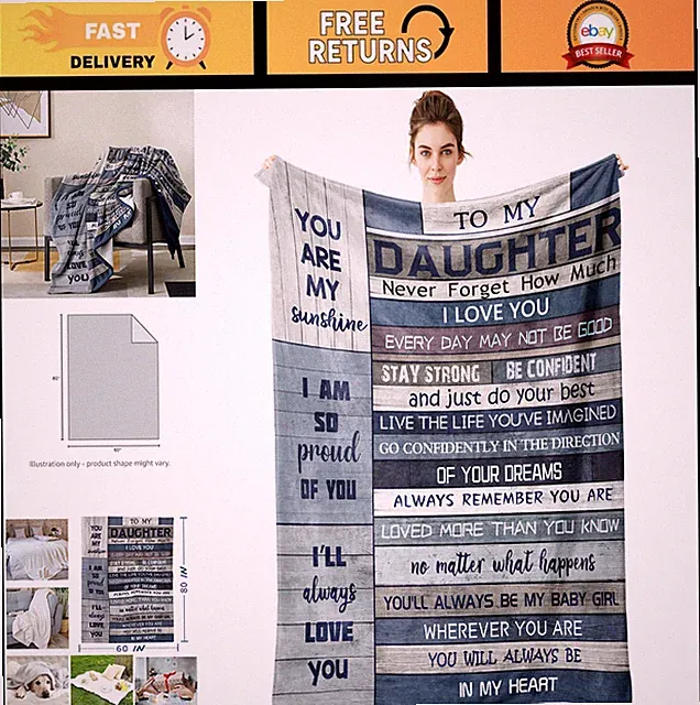 Personalized Daughter Gifts - Birthday & Graduation Blanket 80"x60" - Mom & Dad