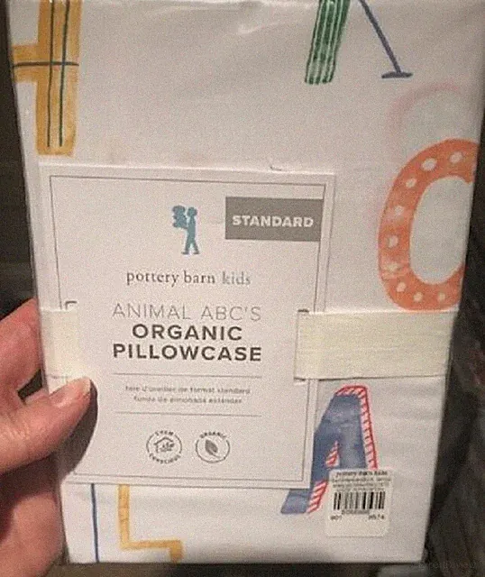 Pottery Barn Animal Alphabet ABC's Standard Pillowcase Red ABC Kids New More+🦩