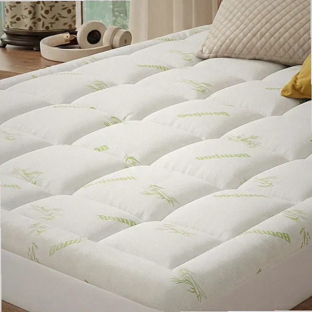 Twin XL Cooling Pillow Top Mattress Topper – Ultra-Soft Viscose Cover, Deep P...